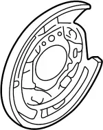 44020AR000 - Brakes: Splash Shield for INFINITI: Q45 Image