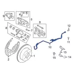 MB3Z2282C - : Brake Hose for Ford: Bronco Image