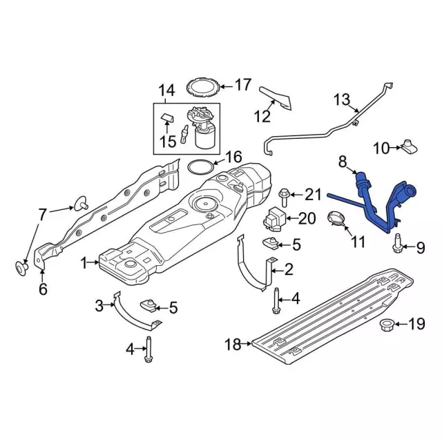 RL3Z9034E - Fuel System: Fuel Tank Filler Neck for Ford: F-150 Image