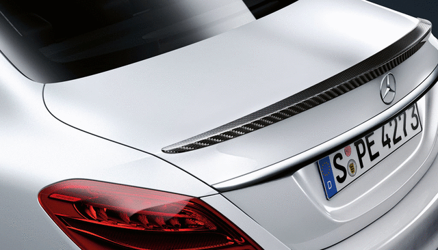 2057930500 - Exterior Detachable Parts: Rear Spoiler - Carbon-Style - Polycarbonate for Mercedes-Benz: C300, C350e, C400, C43 AMG, C63 AMG, C63 AMG S, E300, E450, E53 AMG, E63 AMG S Image