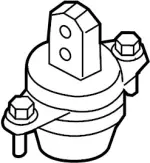 113201CA0A - Engine: Rear Insulator for Infiniti Image