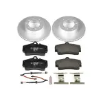 ESK857 - : Genuine Geomet Coated Rotors, ECE-R90 Brake Pads + Hardware Kit for PowerStop Image