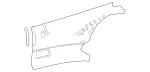 21769095029J54 - : Upper Quarter Trim for Mercedes-Benz Image