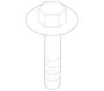 69901800 - Electrical System: Hexagon Head Screw for Mercedes-Benz: 300C, 300CD, AMG GT 43, AMG GT 53, AMG GT 63, AMG GT 63 S, AMG GT 63 S E Performance, C300, C350e, C400, C43 AMG, C450 AMG, C63 AMG, C63 AMG S, C63 AMG S E Performance, CLE300, CLE450, CLE53 AMG, CLS450, CLS53 AMG, E300, E350, E400, E43 AMG, E450, E53 AMG, E63 AMG S, GLC300, GLC43 AMG, GLC63 AMG, GLC63 AMG S Image