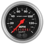 3982 - : GAUGE, SPEEDOMETER, 3 3/8", 140MPH, GPS, SPORT-COMP for AutoMeter Image