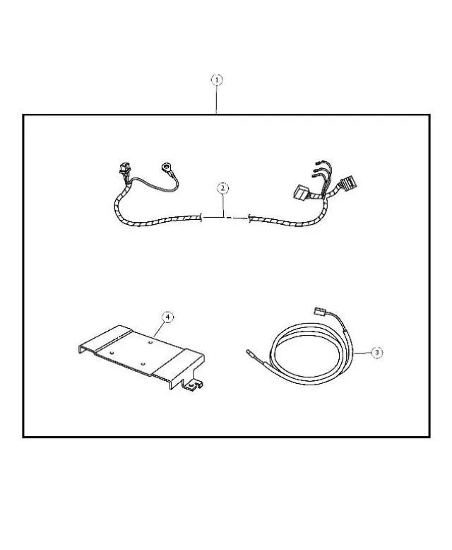Satelite Receiver Install Kit - Mopar (82210404)