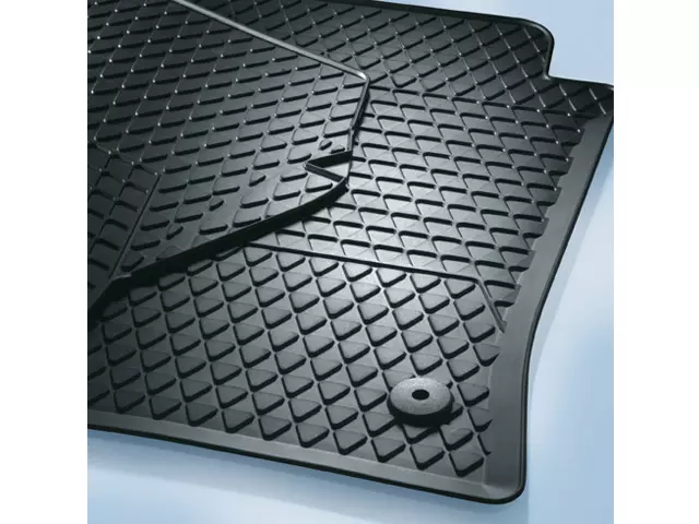 1KM061501A041 - Interior: Front, Rubber Floor Mats, European Style for Volkswagen: Jetta Image
