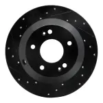 63303050L - : DFC Brake Rotor - Drilled and Slotted - Black for DYNAMIC FRICTION Image