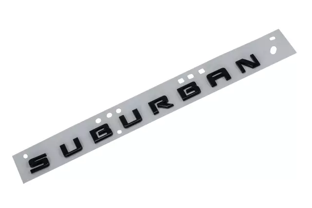 84214132 - : Black Driver Side Liftgate Vehicle Name Plate for GM Image