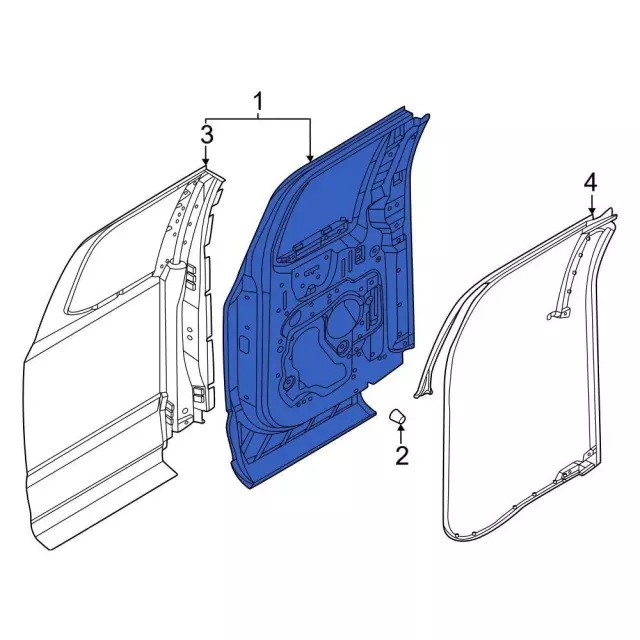 PC3Z1624630B - Body: Door Shell for Ford Image