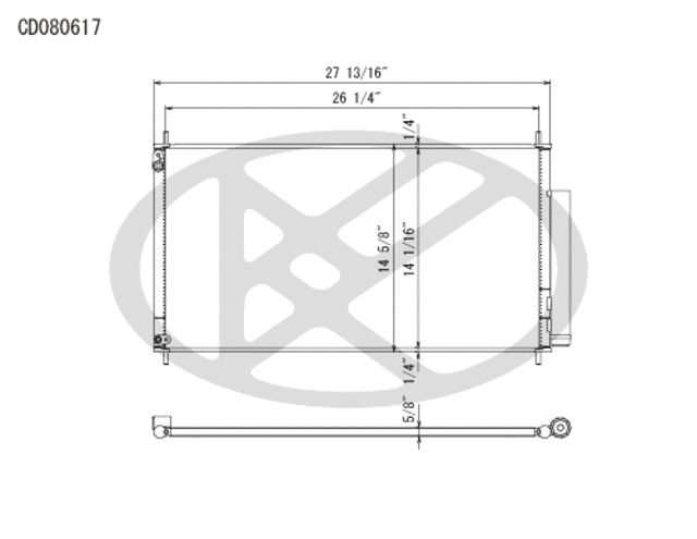 CD080617 - Air Conditioning &amp; Heat: Koyorad A/C Condenser for Koyo Image