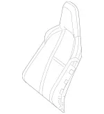 2049107602 - Body: Seat Back Pad for Mercedes-Benz: C 63 AMG&amp;reg; Image image