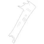 19069061009H93 - Body: Windshield Pillar Trim for Mercedes-Benz Image