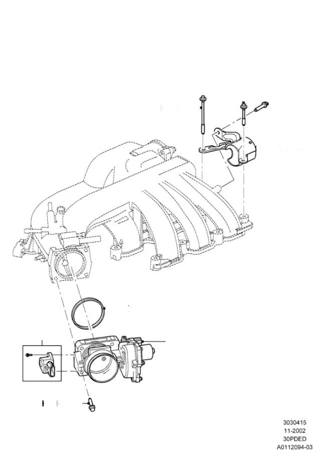 9W7Z9E926A - Fuel System: Throttle Body for Ford Image