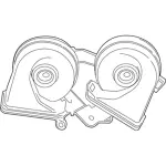 KB3Z13832A - Electrical: Horn for Ford: Ranger Image