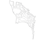 2056207501 - Front-End Assembly, Front Panel: Partition for Mercedes-Benz: C400, C43 AMG, C450 AMG, C63 AMG, C63 AMG S Image