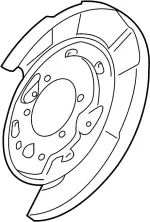 440201MC6A - Brakes: Splash Shield for INFINITI: M37, M56, Q50, Q60, Q70, Q70L Image