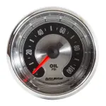 1219 - : GAUGE, OIL PRESS, 2 1/16", 100PSI, MECH, AMERICAN MUSCLE for AutoMeter Image