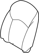 876611BC2A - Body: Seat Back Pad for INFINITI: EX35, EX37, QX50 Image