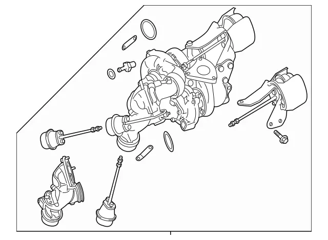651090618087 - : Remanufactured Exhaust Gas Turbocharger for Mercedes-Benz Image