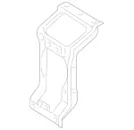 2116201916 - Cowl, Front Panel: Reinforcement for Mercedes-Benz Image