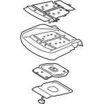 JL1Z78632A22B - Body: Seat Cushion Pad for Ford: Expedition Image