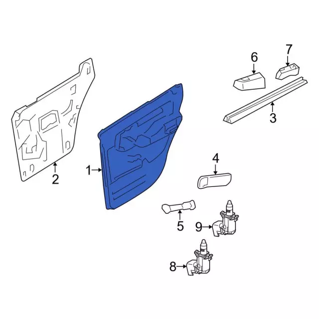 7L2Z7823943CAC - : Door Interior Trim Panel for Ford Image