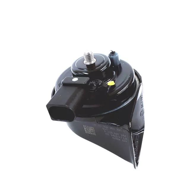 5Q0951221D - Electrical: Low Note Horn for Volkswagen: e-Golf, Golf, Golf Alltrack, Golf R, Golf SportWagen, GTI, Jetta Image