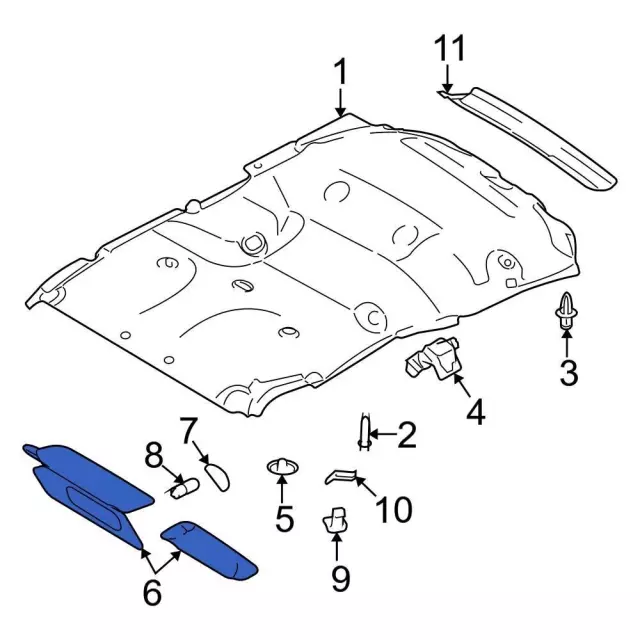 CL1Z7804105BB - : Sun-Visor for Ford Image