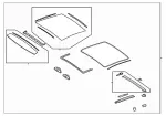 2237802000 - Sliding/Tilting Roof: Sliding Sunroof Frame for Mercedes-Benz Image