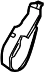 88345ZQ00A - Body: Lock Cover for Infiniti Image