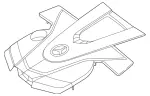 2760107506 - Chassis Sheet Metal Parts/Air Intake: Engine Cover for Mercedes-Benz: C400, E400, E450 Image