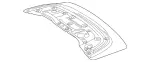 2387501700 - Trunk Lid: Soft Top Compartment Lid for Mercedes-Benz Image