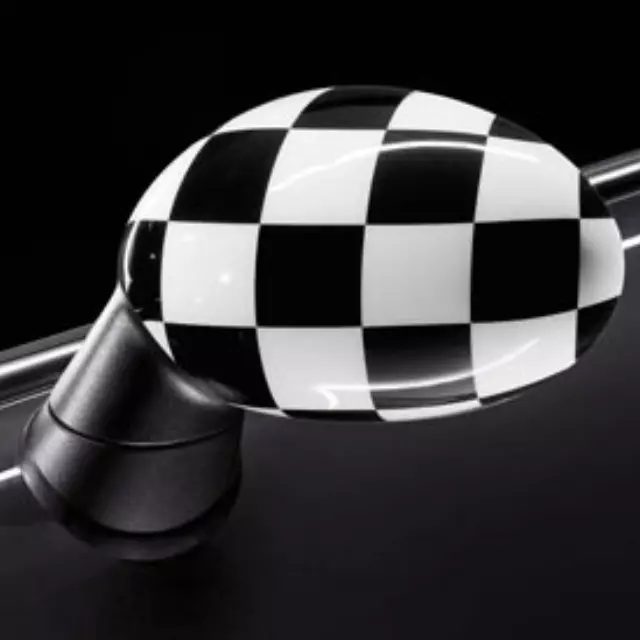 51160415078 - Body: Checkered Flag Mirror Cap for Mini Image