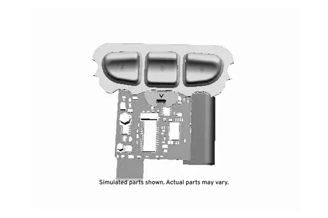15015905 - : Garage Door Opener Transmitter for Buick: Rainier | Chevrolet: Trailblazer, Trailblazer EXT | GMC: Envoy, Envoy XL, Envoy XUV | Oldsmobile: Bravada Image