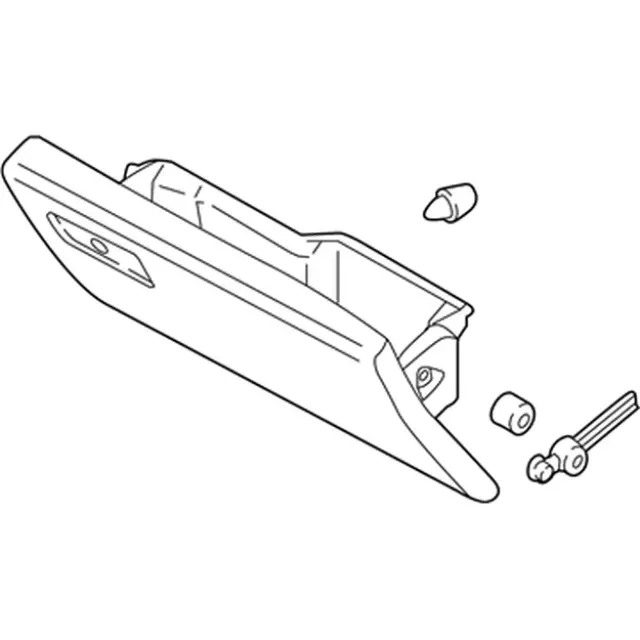 GL3Z15060T10BW - Body: Glove Box Door for Ford: F-150 Image