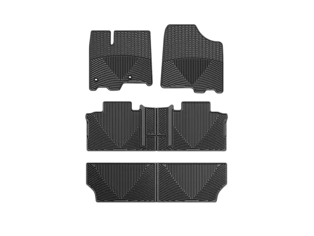 WTCB292244245 - Accessories: Front &amp; Rear &amp; Rear Black All Weather Floor Mats for WeatherTech Image