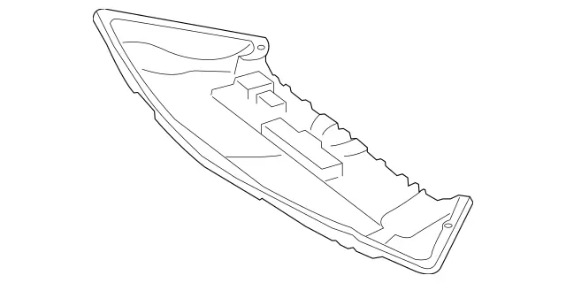 2045200723 - Chassis Sheet Metal Parts/Air Intake: Noise Capsule for Mercedes-Benz: C250, C300, C350, C63 AMG Image image