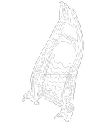 9107515 - Driver Seat: Backrest Shell for Mercedes-Benz Image