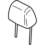 CJ5Z78611A08DA - Body: Headrest for Ford: Escape Image