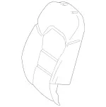 2469104802 - : Padding, Front Seat Backr for Mercedes-Benz Image