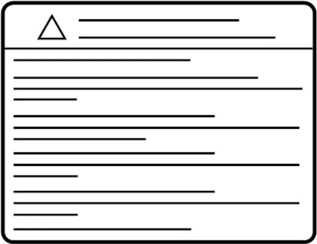 993B23NF1B - Electrical: Warning Label for INFINITI: JX35, QX60 Image