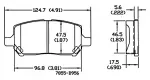 13054155 - : Disc Brake Pad Set for OmniParts Image