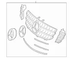 1648801085 - Attachment Parts: Protective Grille for Mercedes-Benz Image