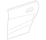 1177300105 - Rear Doors: Rear Door for Mercedes-Benz: CLA250 Image