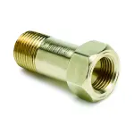 2271 - : FITTING, ADAPTER, 3/8" NPT MALE, EXTENSION, BRASS, FOR MECH. TEMP. GAUGE for AutoMeter Image