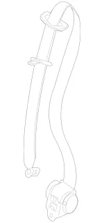 90786028009C94 - : Center Seat Belt for Mercedes-Benz Image