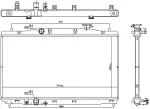 606294 - : Nissens Radiator for NISSENS Image