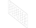 8103700 - Bumper/Fender/Hood: Mounting Plate for Mercedes-Benz Image