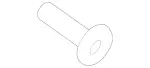 119908804 - Front Seat: Pan Head Screw W Collar for Mercedes-Benz Image